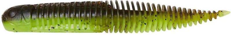 Savage Gear Ned Dragontail Slug - 3in - Green Pumpkin Chartreuse