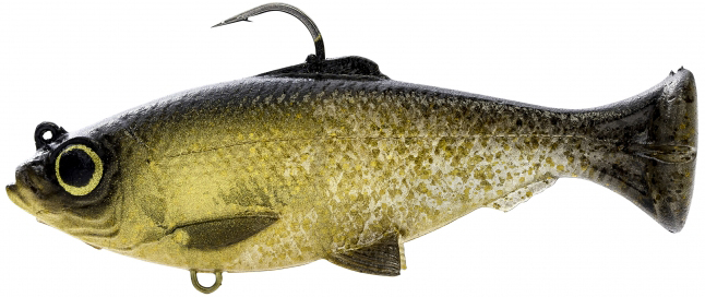 Savage Gear Pulse Tail Baitfish RTF Swimbait - Black and Gold