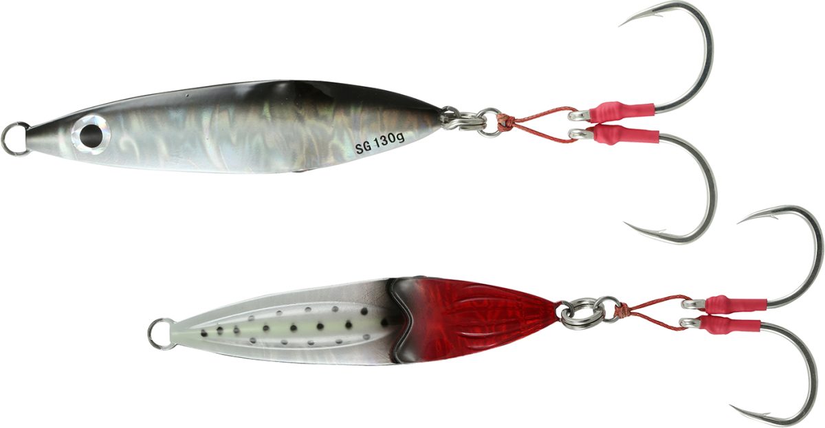 Savage Gear Squish Erratic Fall Jig - 4-3/4in - Dirty Silver/Lumo