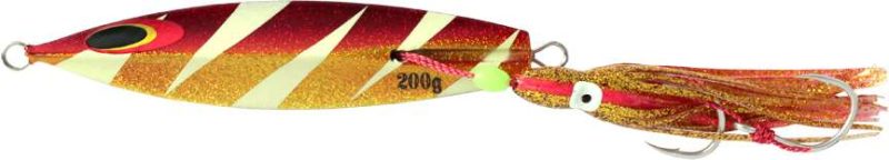 Sea Falcon Drain Inchiku Jig - 120g - Lightning Glow Red Gold