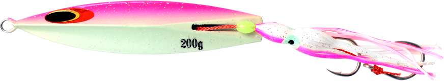 Sea Falcon Drain Inchiku Jig - 200g - Full Glow Pink