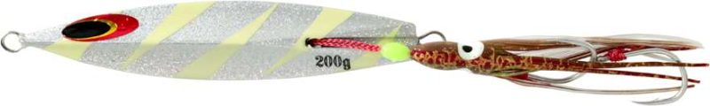 Sea Falcon Drain Inchiku Jig - 200g - Lightning Glow Silver