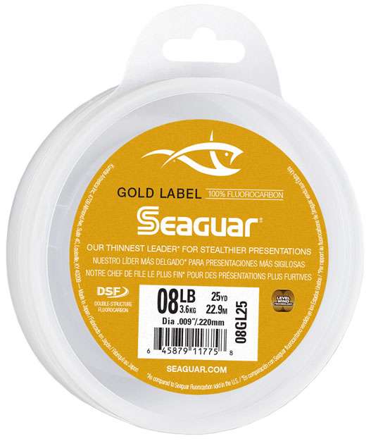 Seaguar Gold Label Fluorocarbon Leader - 15lb - 25yds