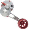 Seigler Large Game Conventional Lever Drag Reel - Right Hand Smoke/Red