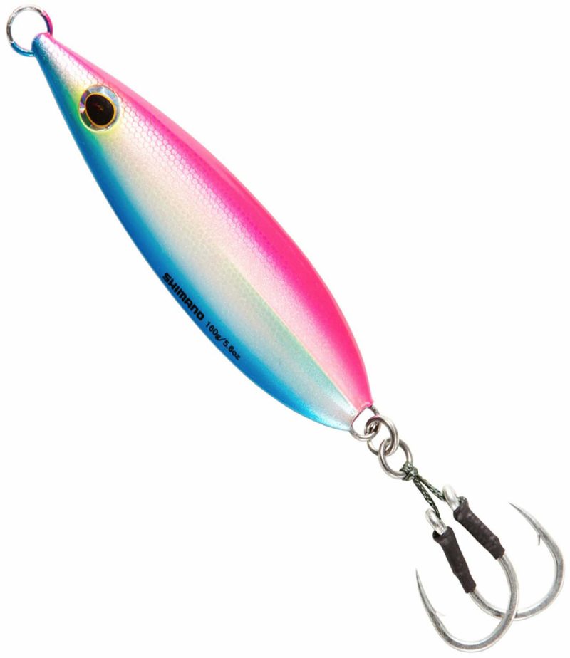 Shimano BFLFF100 Butterfly Flat-Fall Jigs 100g PB Pink Blue - BFLFF100 PB Pink Blue