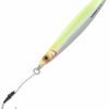 Shimano BFLFS112 Butterfly Flatside Jig - 112g Chartreuse Silver