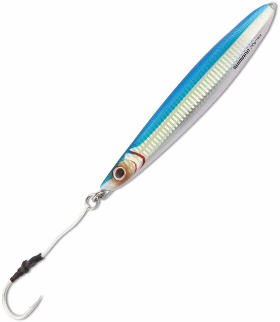 Shimano BFLFS140 Butterfly Flatside Jig - 140g Blue Sardine