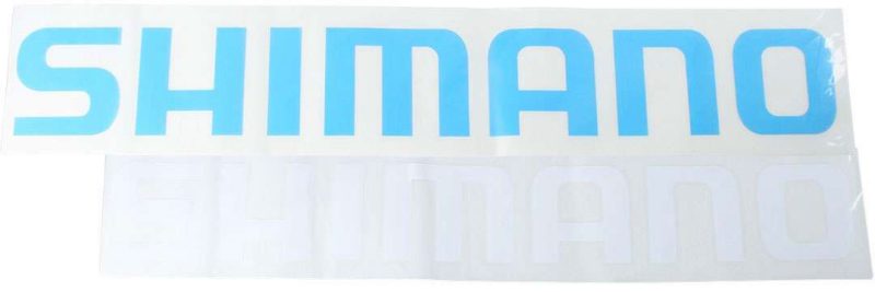 Shimano Logo Decal - Large - 26" Cyan