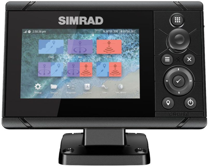 Simrad Cruise 5 US Coastal w/ 83/200 Transom Transducer - 000-14995-001