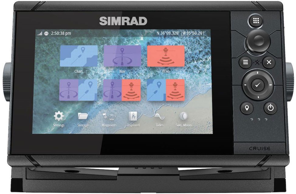 Simrad Cruise 7 US Coastal w/ 83/200 Transom Transducer - 000-14996-001