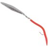 Sportfish Products Hammered Silver Jig - 1oz - Bright Red