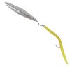 Sportfish Products Hammered Silver Jig - 1oz - Yellow