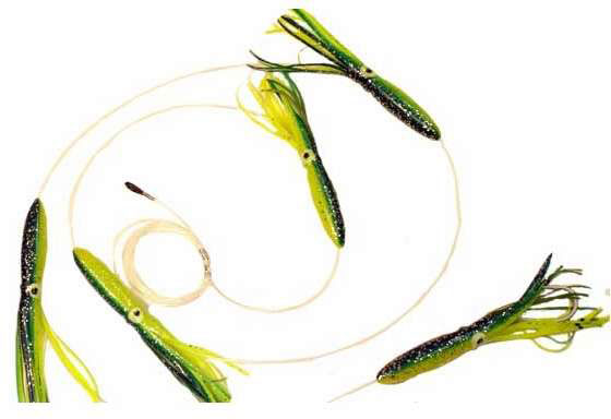 Sportfish Products SFP-6SC 6in Squid Chain Green/Yellow - SFP-6SC Green/Yellow