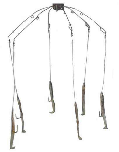 Sportfish Products SFP-ER6 6 Arm Eel Umbrella Rig Natural