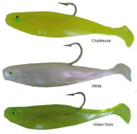 Sportfish Products SFP-RRS10 Rigged Replacement Shads Chartreuse - SFP-RR10 Chartreuse