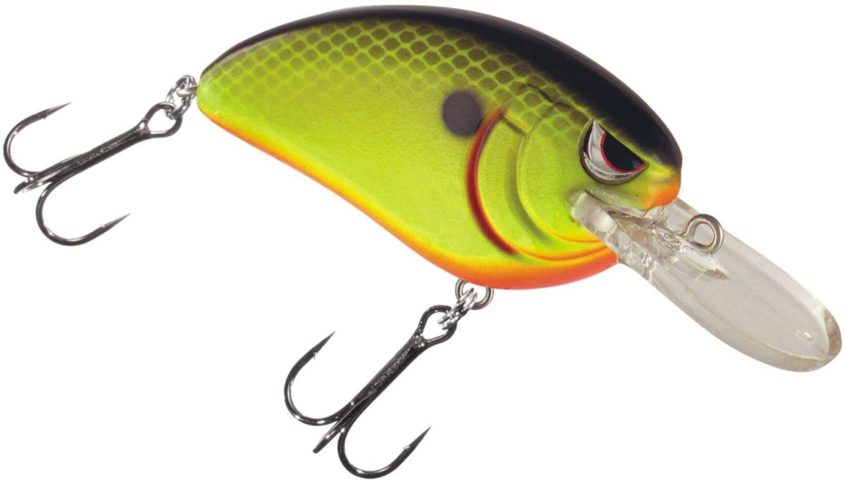 Spro John Crews Little John MD 50 Crankbait - Chartreuse Black