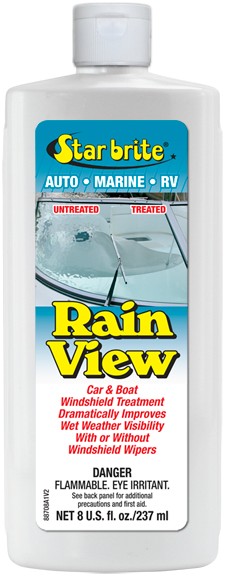 Star Brite Rain View Car & Boat Windshield Treatment - 8oz