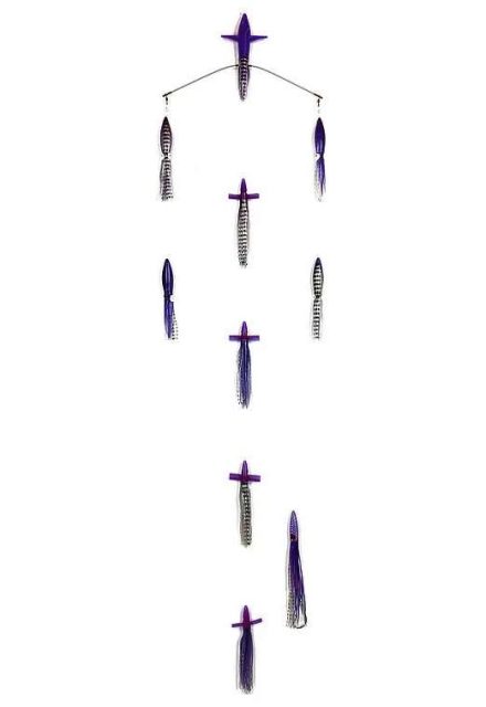 Sterling Tackle 18in Chaos Bar w/ 9in Bulb Squid - Purple/Black