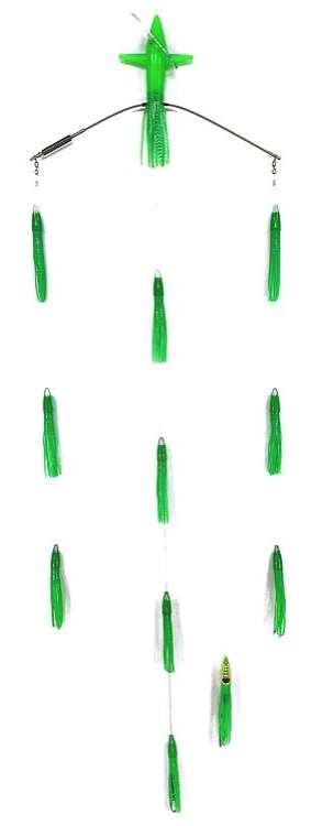 Sterling Tackle 18in Tracker Bar w/ 6in Machines - Port - Green