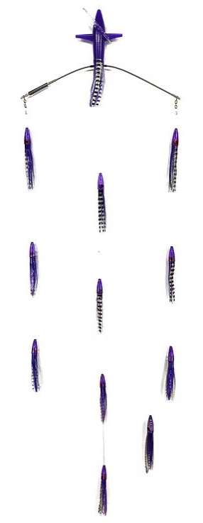 Sterling Tackle 18in Tracker Bar w/ 6in Machines - Port - Purple/Black