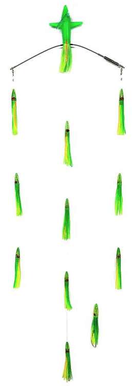 Sterling Tackle 18in Tracker Bar w/ 6in Machines - Port - Zucchini