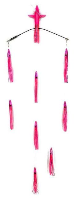 Sterling Tackle 18in Tracker Bar w/ 9in Machines - Port - Pink Tiger