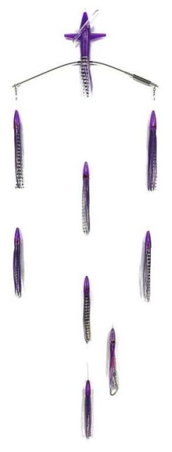 Sterling Tackle 18in Tracker Bar w/ 9in Machines - Port - Purple/Black