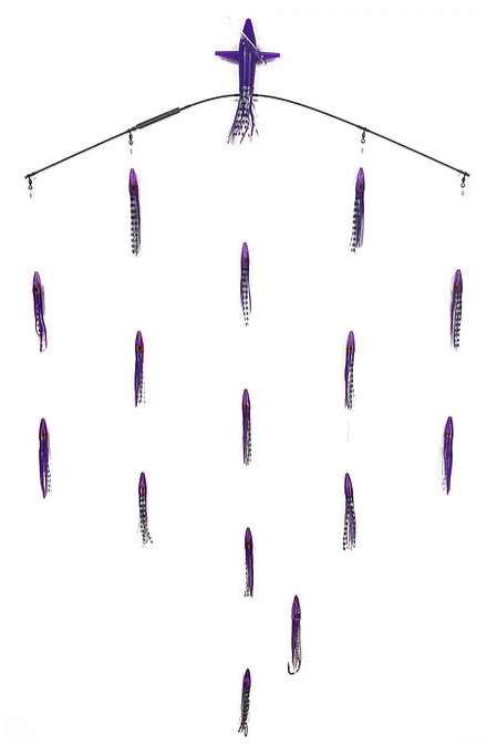 Sterling Tackle 36in Tracker Bar w/ 6in Machines - Port - Purple/Black