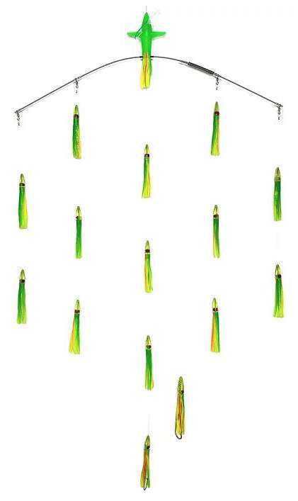 Sterling Tackle 36in Tracker Bar w/ 6in Machines - Port - Zucchini