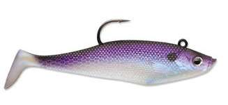 Storm WSS03 WildEye Swim Shad 3 3 inch 3 Pack Purple Shad