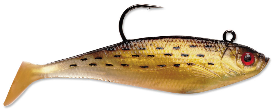 Storm WSS05 WildEye Swim Shad 5 Inch 3 Pack GMU Golden Mullet