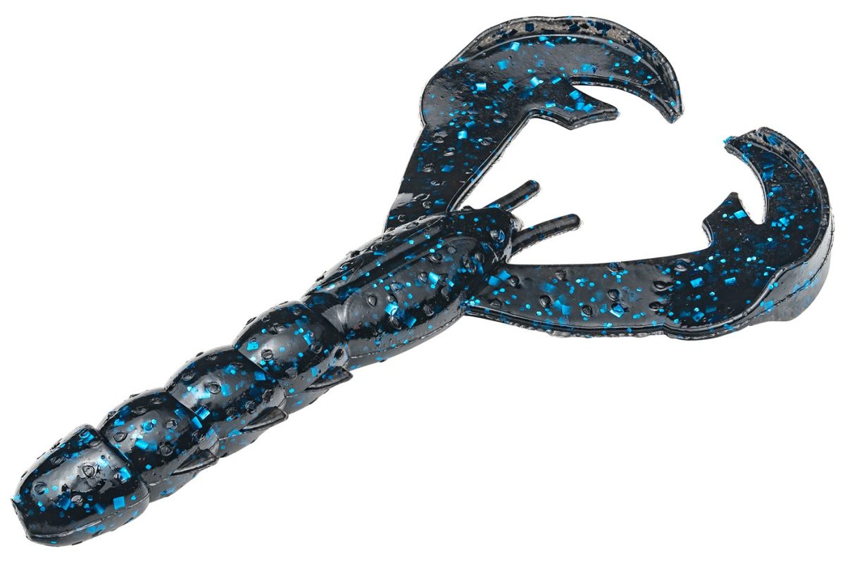 Strike King Baby Rage Craw - Black Blue