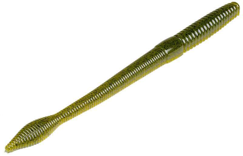 Strike King Bull Worm - 8in Green Pumpkin