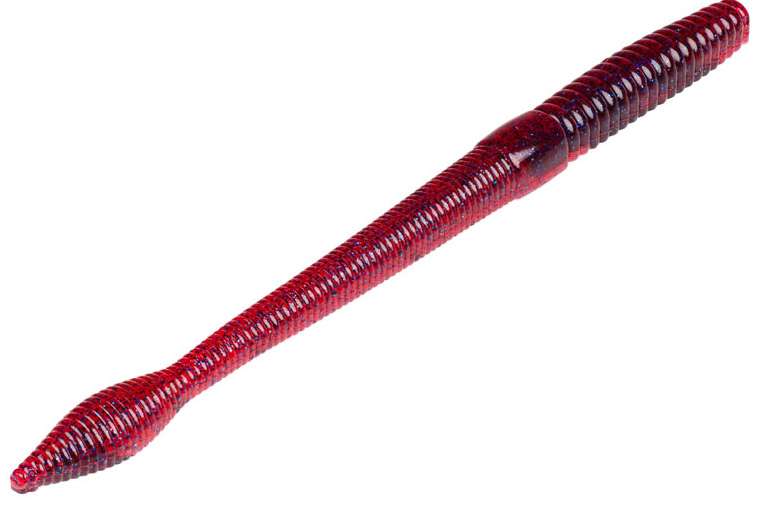 Strike King Bull Worm - 8in Plum