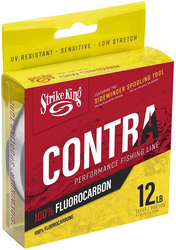 Strike King Contra Fluorocarbon Line - 10lb - 200yd