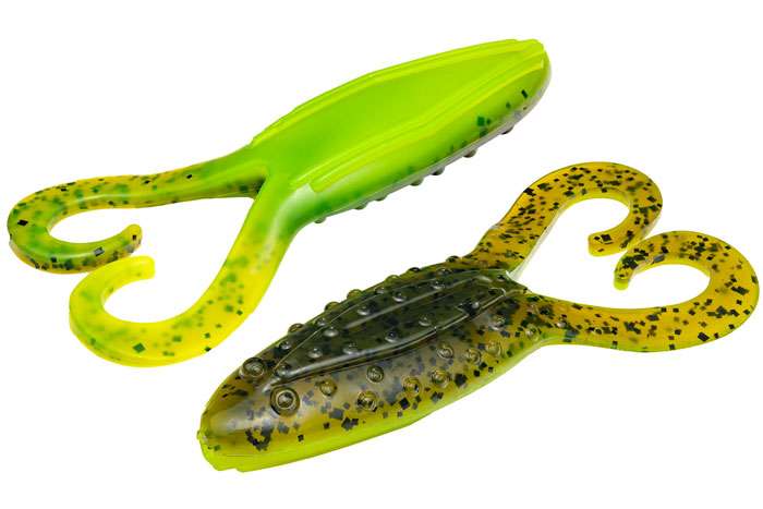 Strike King Gurgle Toad - 3-3/4in - Green Pumpkin Chartreuse Belly