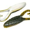 Strike King Gurgle Toad - 3-3/4in - Green Pumpkin Pearl Belly