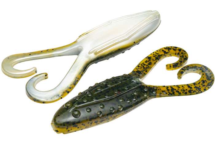 Strike King Gurgle Toad - 3-3/4in - Green Pumpkin Pearl Belly