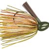 Strike King Hack Attack Flipping Jig - Green Pumpkin Craw - 3/4oz