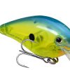 Strike King KVD 1.5 Hard Knock Squarebill - Chartreuse Blue Crystal