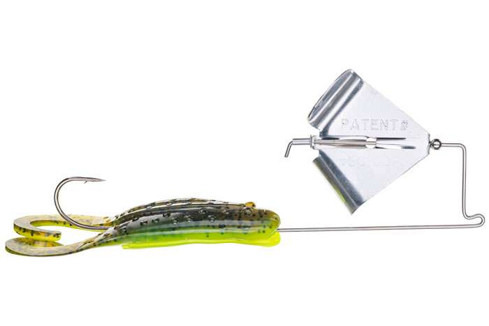 Strike King KVD Toad Buzz - 3/8oz - Green Pumpkin Chartreuse Belly