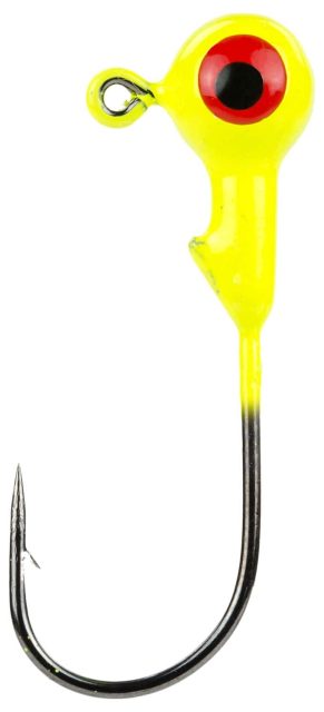 Strike King MRCJH116 Mr. Crappie 1/16 oz Jig Heads 1 Chartreuse