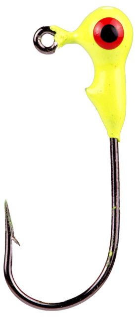 Strike King MRCJH132 Mr. Crappie 1/32 oz Jig Heads 1 Chartreuse