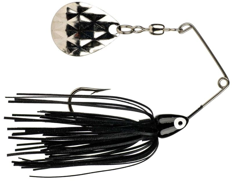 Strike King Mini-King Spinnerbait 10G Black Head Black Skirt - MK 10G Black Head Black Skirt