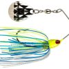 Strike King Mini-King Spinnerbait 71 Chart Head Chart/Blue/Slr Skirt - MK 71 Chart Head Chart/Blue/Slr Skirt