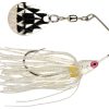 Strike King Mini-King Spinnerbait 72 White Head White Skirt - MK 72 White Head White Skirt