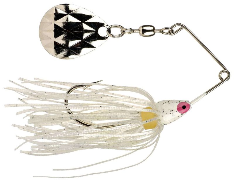 Strike King Mini-King Spinnerbait 72 White Head White Skirt - MK 72 White Head White Skirt