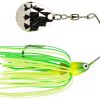 Strike King Mini-King Spinnerbait 93G Chart/Lime Head Chart/Lime Skirt - MK 93G Chart/Lime Head Chart/Lime Skirt