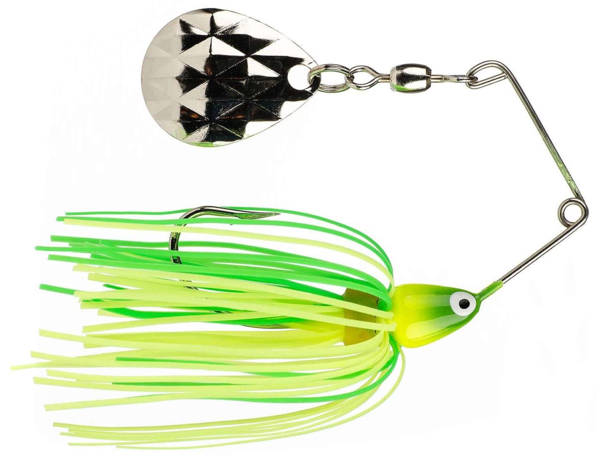 Strike King Mini-King Spinnerbait 93G Chart/Lime Head Chart/Lime Skirt - MK 93G Chart/Lime Head Chart/Lime Skirt