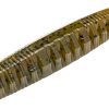 Strike King Ned Ocho Worm - 2.75in - Green Pumpkin